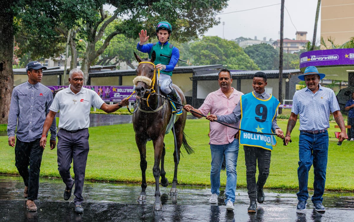 Jayson struts his stuff