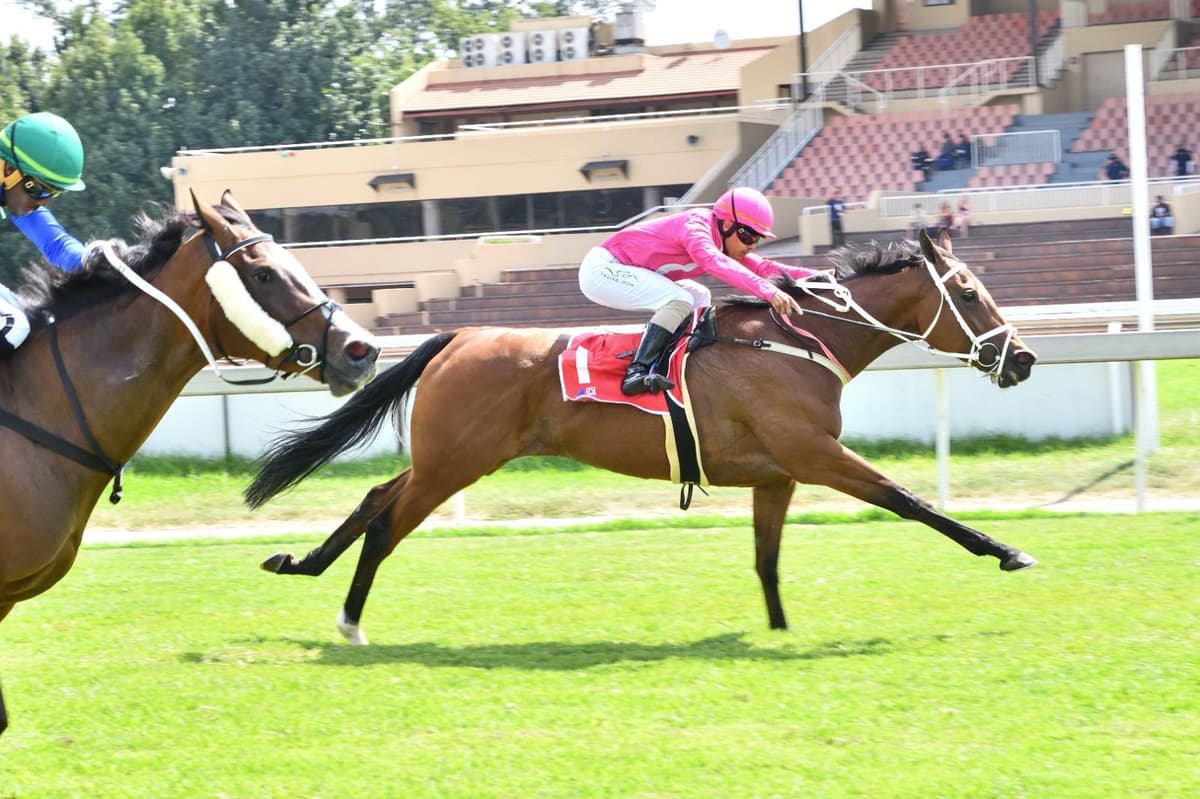 Calantha's flying finish!