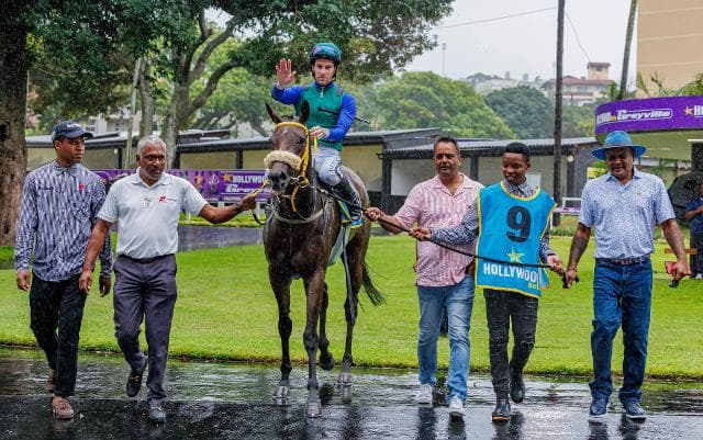 Jayson struts his stuff